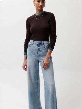 Pistola Lana Women's Wide-Leg Light Wash Jeans - Break